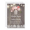 Pink Flowers Mason Jar Rustic Lace Wedding