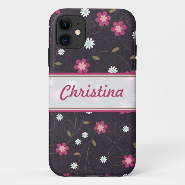 Pink Flowers Mate ID™ iPhone 5 Case (Back)