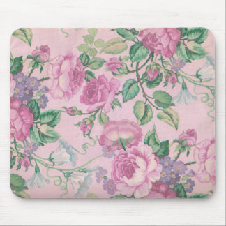 Pink Flowers Mouse Mat