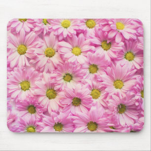 Pink Flowers Mouse Mat