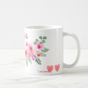 Pink Flowers Mug