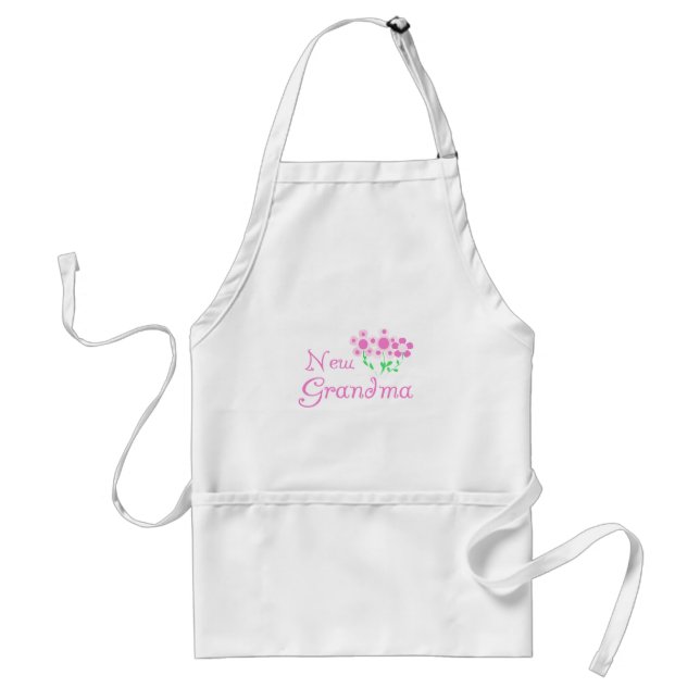 Pink Flowers New Grandma Tshirts and Gifts Standard Apron (Front)