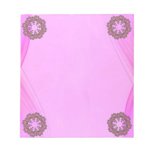 Pink Flowers Notepad