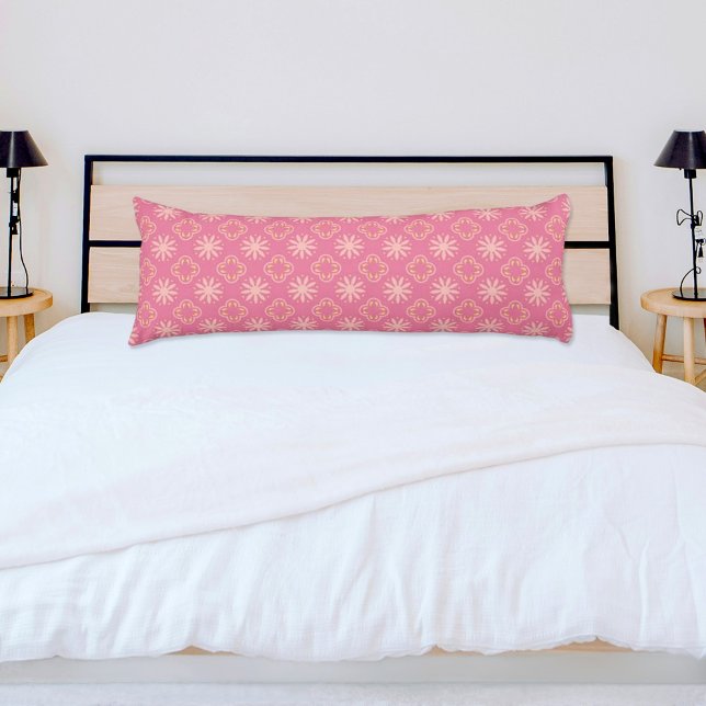 Pink Flowers Pattern Body Pillow (Creator Uploaded)