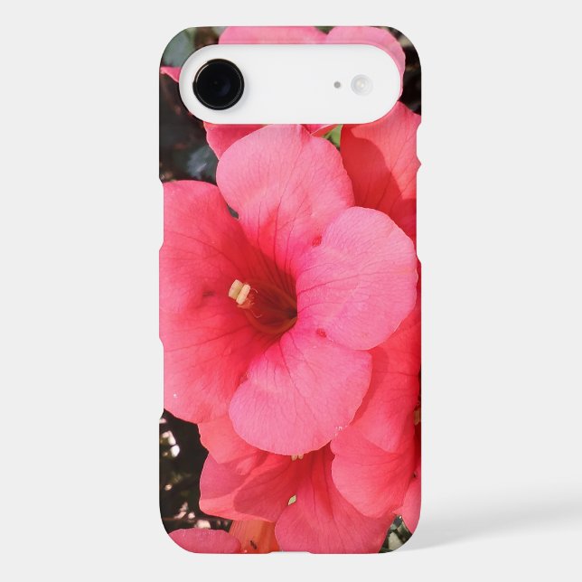 Pink Flowers Photo Apple iPhone 7, Barely There Case-Mate iPhone Case (Back)