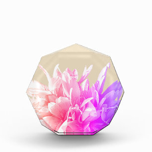 Pink Flowers Photo Block