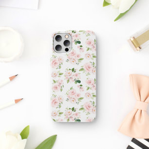 Pink Flowers, Pink Roses, Watercolor Flowers iPhone 11 Case
