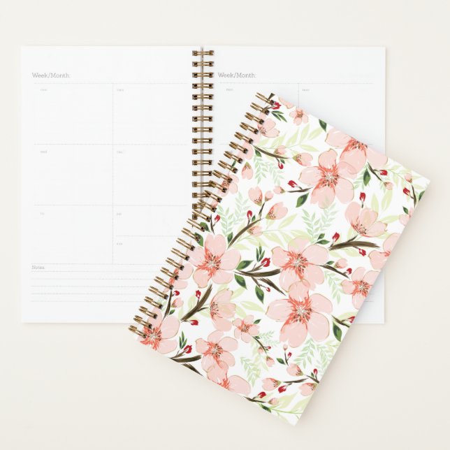 Pink flowers planner (Display)