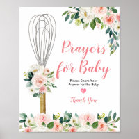 Pink Flowers Prayers for Baby Greenery Floral