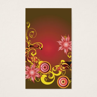 Pink flowers Profile Card