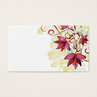 Pink flowers Profile Card