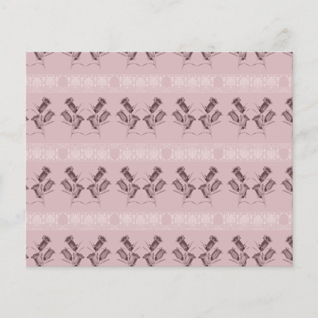 Pink Flowers Scrapbook Paper (Front)