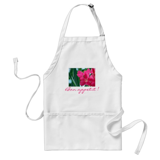 Pink Flowers Standard Apron (Front)