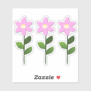 Pink Flowers Sticker