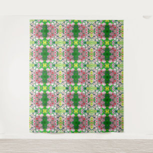 Pink Flowers Tapestry