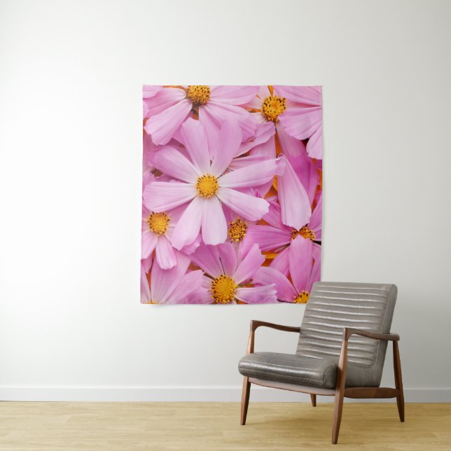 Pink Flowers Tapestry (In Situ)