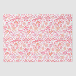 Pink Flowers Tissue Paper