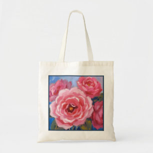 Pink Flowers Tote Bag