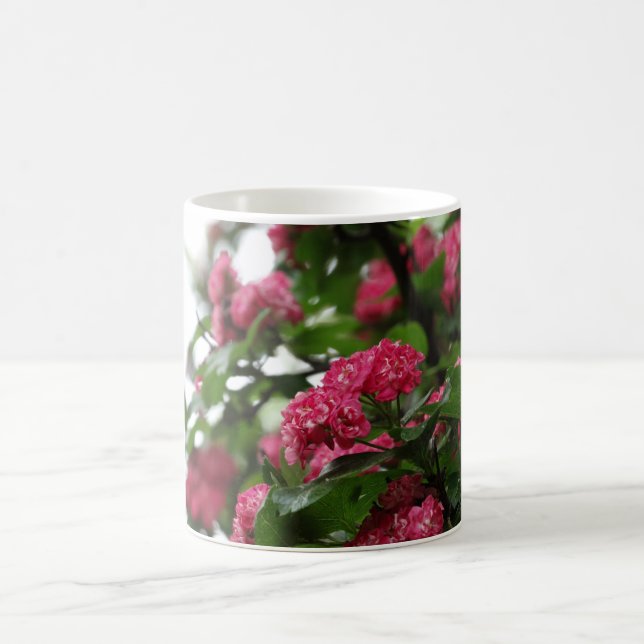 Pink Flowers Tree Photo Mug (Center)
