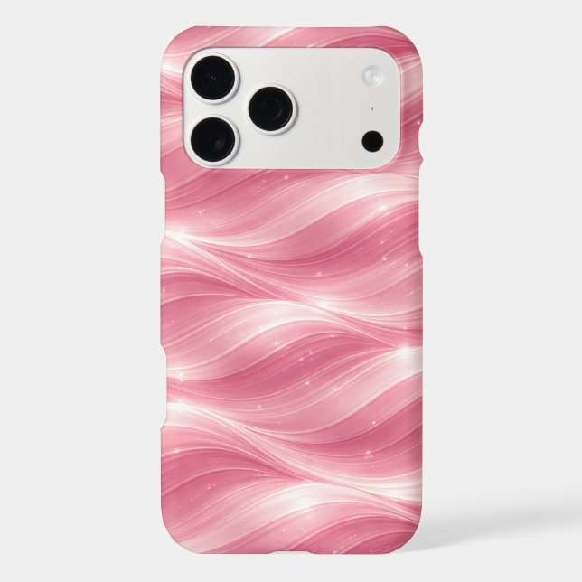 Pink Fluid Wave Pattern Phone Case (Back)