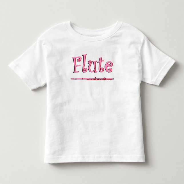 Pink Flute Toddler T-Shirt (Front)