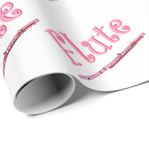 Pink Flute Wrapping Paper