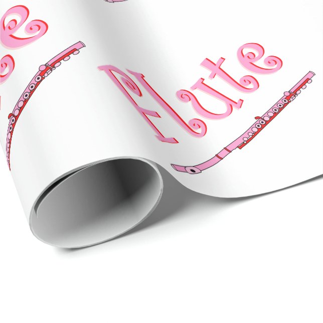 Pink Flute Wrapping Paper (Roll Corner)