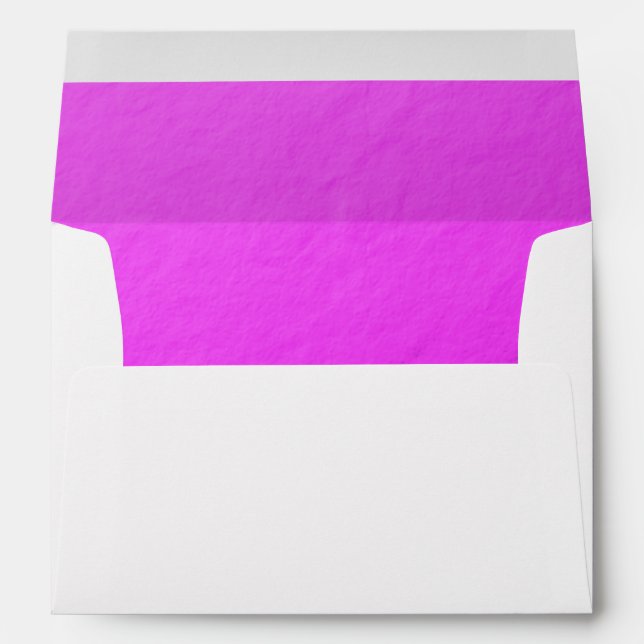 Pink Foil Printed Envelope (Back (Bottom))
