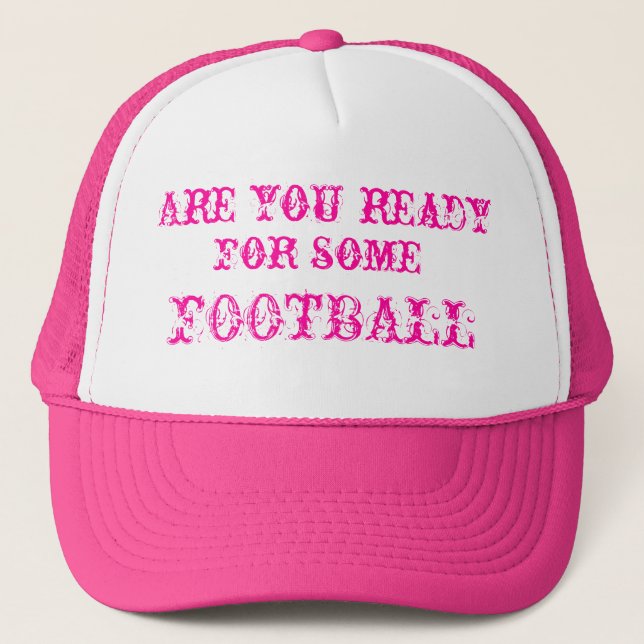 Pink Football Hat (Front)