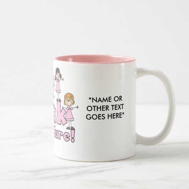 Pink For a Cure Customisable Mug (Right)