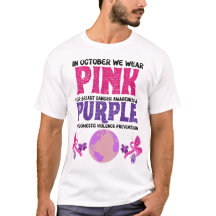 Pink for breast cancer purple domestic violence