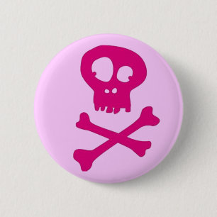 Pink for Halloween - 6 Cm Round Badge
