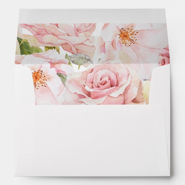 Pink Foral Envelope (Back (Bottom))