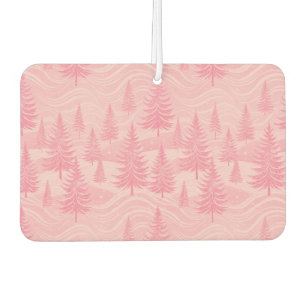 Pink Forest Christmas Car Air Freshener