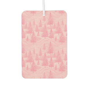 Pink Forest Christmas Car Air Freshener