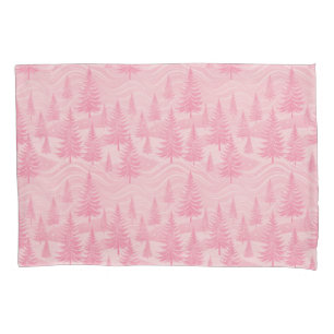 Pink Forest Christmas Pillowcase