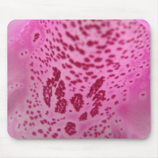 Pink Foxglove Petal Mousepad (Front)