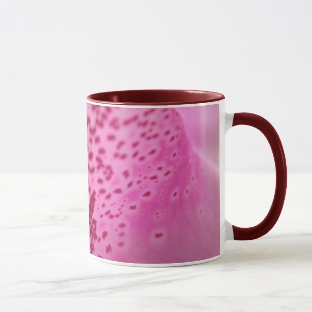 Pink Foxglove Petal Mug (Right)