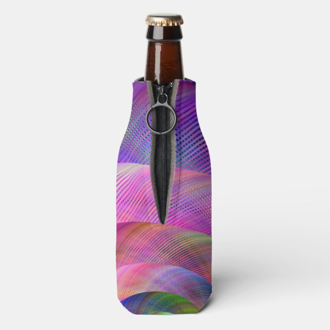 Pink fractal bottle cooler (Bottle Back)