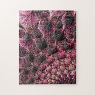 Pink Fractal Jigsaw Puzzle