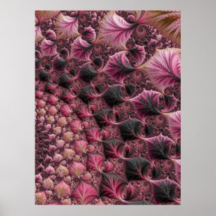 Pink Fractal Poster