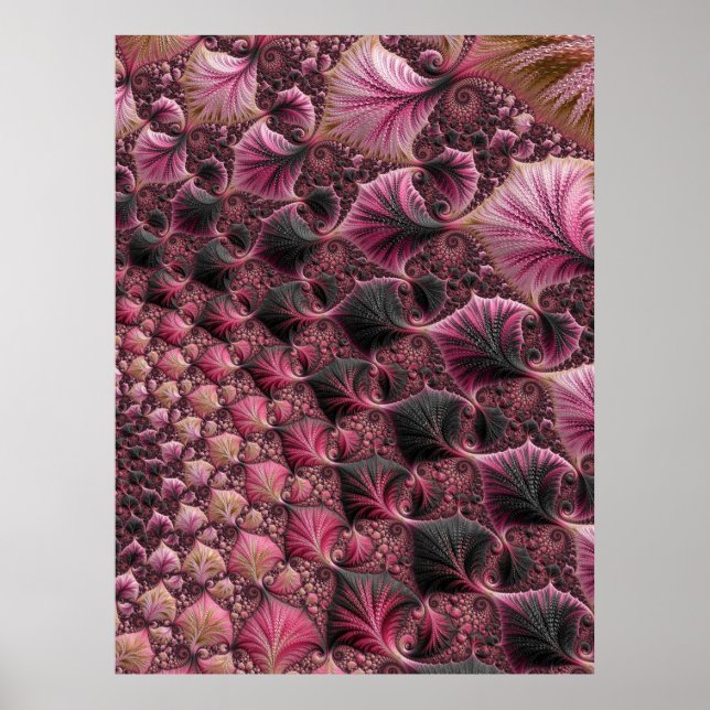 Pink Fractal Poster (Front)