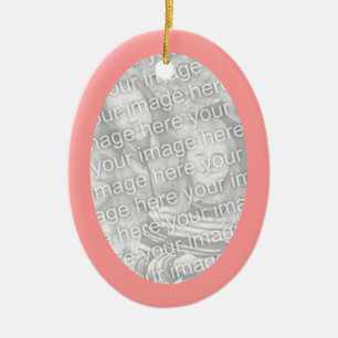 Pink Frame Oval Ornament
