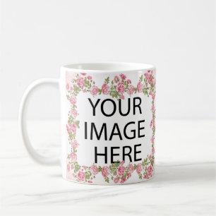 Pink Frame Template Add your Image and/or Text Coffee Mug