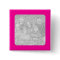 Pink Framed Square Photo Button