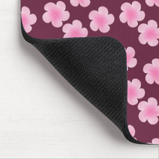 Pink Frangipani Flower Seamless Pattern Mouse Mat