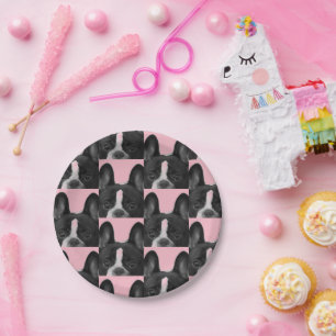 Pink French Bulldog 4Melissa Paper Plate