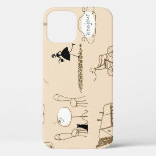 Pink French: Chic Pattern Design. iPhone 12 Case