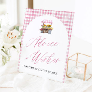 Pink Fresh Off The Market Advice and Wishes Sign