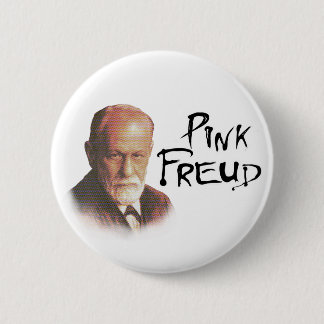 Pink Freud 6 Cm Round Badge